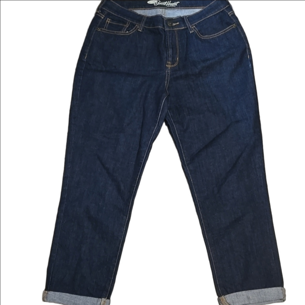 ♡Old Navy Sweetheart Stretch Cropped Jeans Size 8 Regular